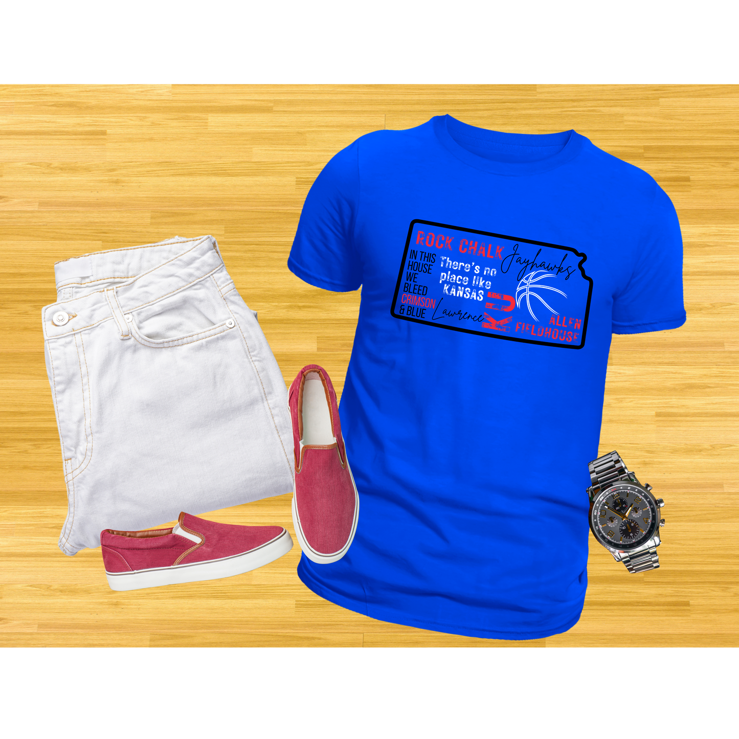 Jayhawk Collage Shirt