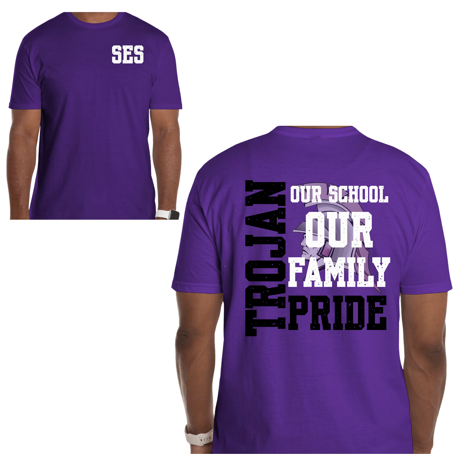 "One Family" SES Trojan Pride Shirt